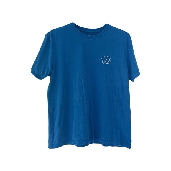 Ivory Ella Blue Printed T-Shirt Sz M - Picture 1 of 6